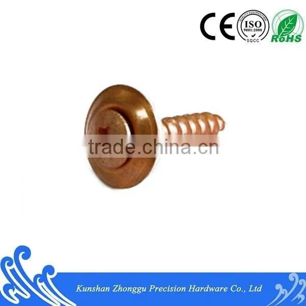 Cross Pan Head With Self Tapping Screw Carbon Steel Zinc Yellow