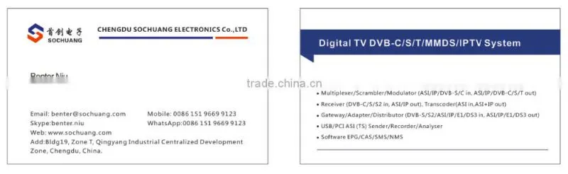 sd Modulator with scrambler (8AV in,DVB-C out)