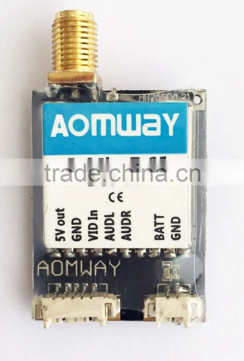 AOMWAY 5.8Ghz TX25 DC6-28V 40CH 25MW/200MW Adjustable FPV Transmitter