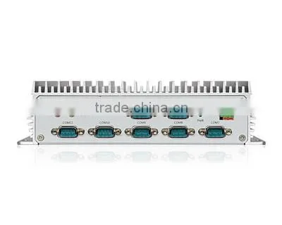 Industrial fanless mini PC,Intel Atom D2500 dual-core processor,2*RJ45,6*USB,6*RS232/RS485,,Mini-PCIe