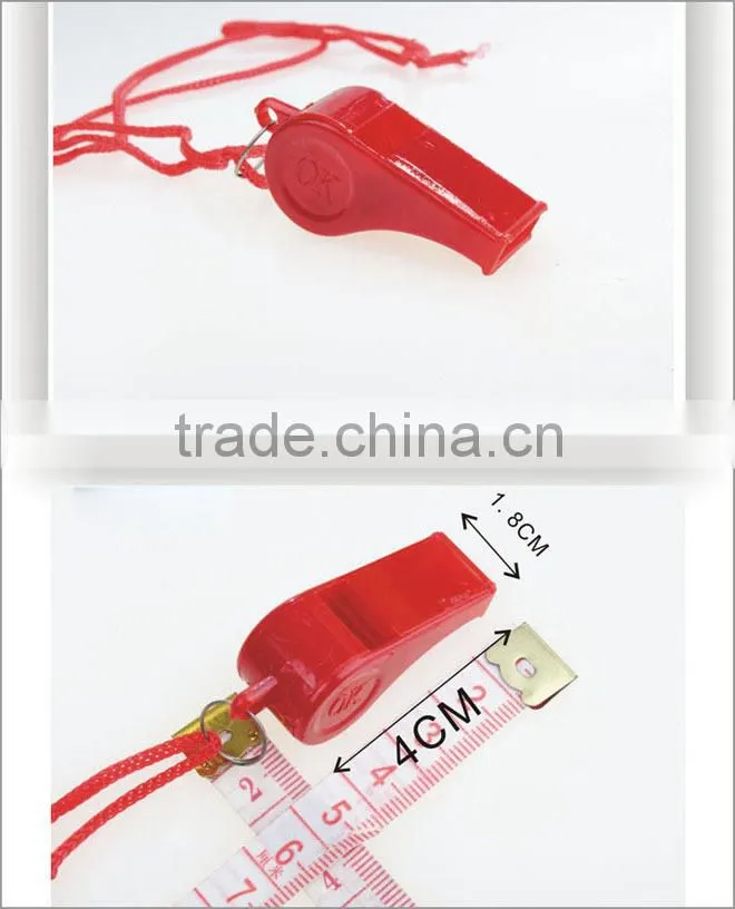 promotion plastic whistle/ metal whistles / custom whistle keychain