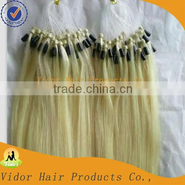 Hot Selling Grade Aaaa Wavy 100% Virgin Micro Loop Ring Russian Remy Hair Extensions