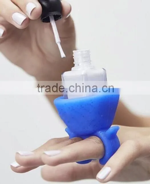 nail beauty cosmetics accessories silicone nail polish holder