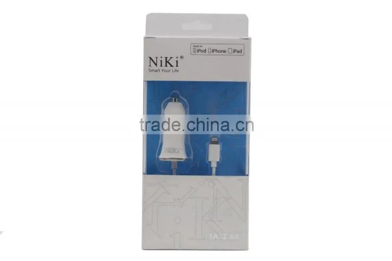 Mobilephone accessories factory in china car charger with usb charger cable