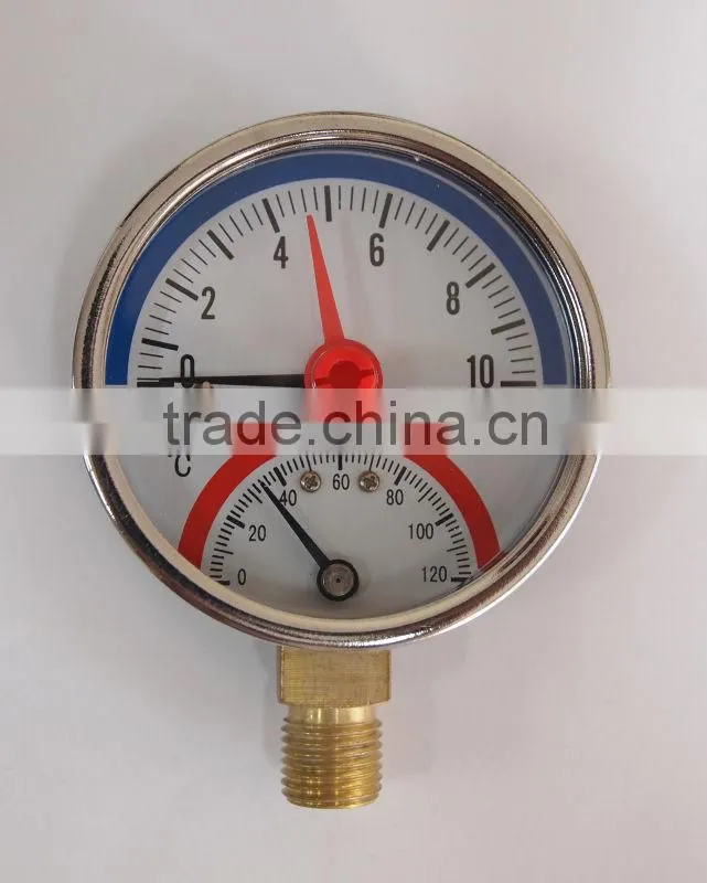 68mm Combined temperature/pressure gauge