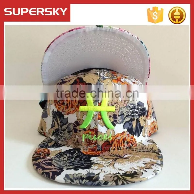 A-1261 fashion hat snapback cap custom snapback hat 6 panel embroidery snapback cap