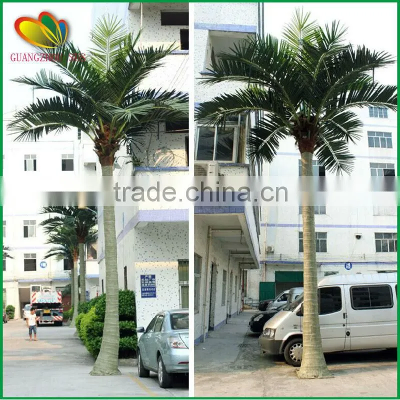 Outdoor decor artificial coconut tree outside fiberglass artificial coconut tree
