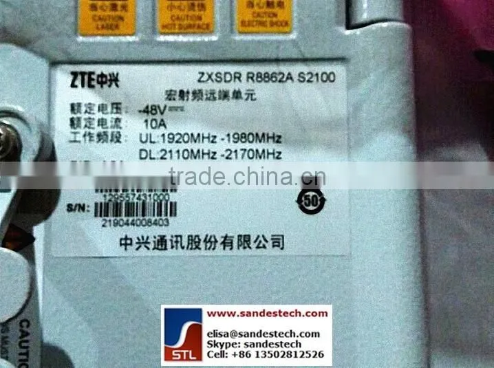 ZTE R8862 R8862A S2100 FDD LTE ZXSDR R8862A S1800 S2100 DPC-R OLPB RIK 2T2R