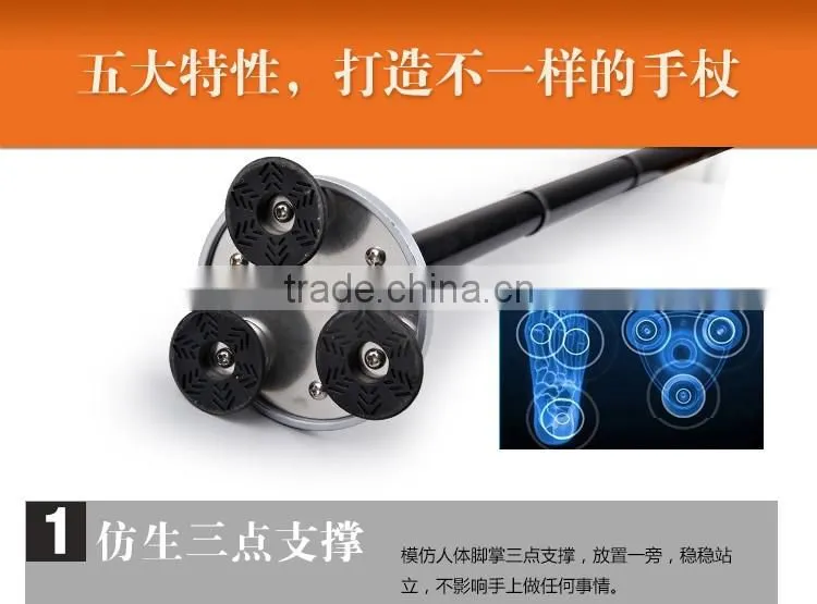 A-OK Folding Elderly Walking Stick and LED Light
