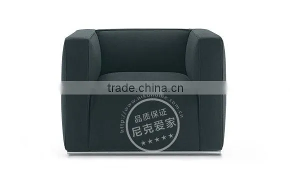 Modern Black Fabric 3+2+1 Sofa Set Furniture
