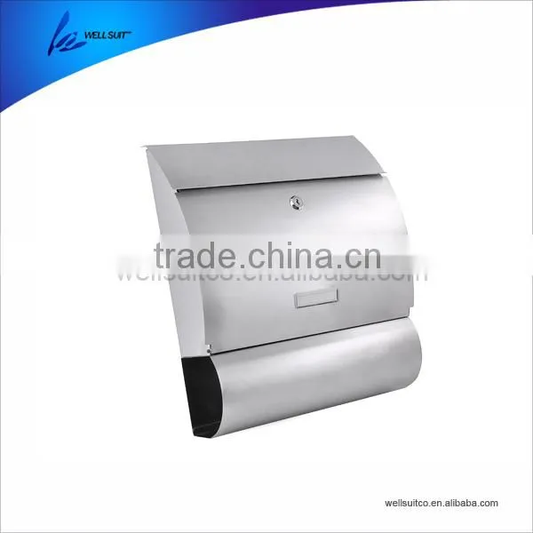Wholesale Good Quality Metal Stainless Steel antique apartment mailbox made in China