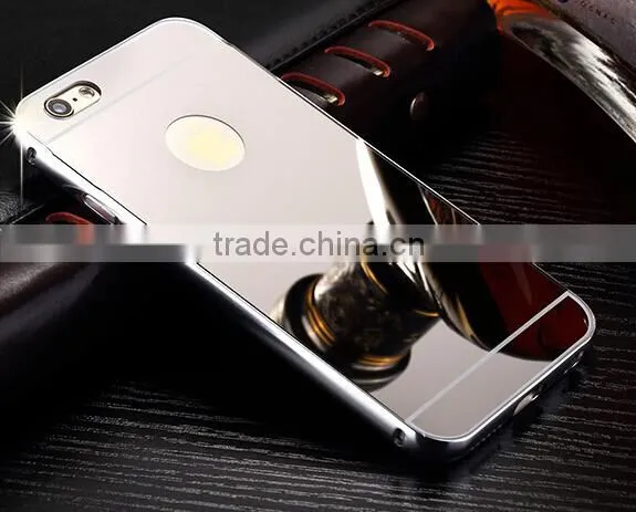 Gold luxury for iphone 6/5/5s/5cAluminum metal case acrylic back aluminum bumper