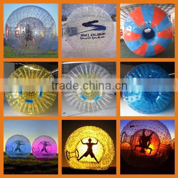 3m Dia Glowing Inflatable Zorb Ball,Body Zorb Ball,Zorb Ball Rental