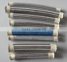 1 inch stainless steel braided PTFE smooth bore teflon hoses