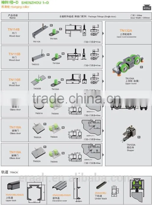 Hanging sliding door roller