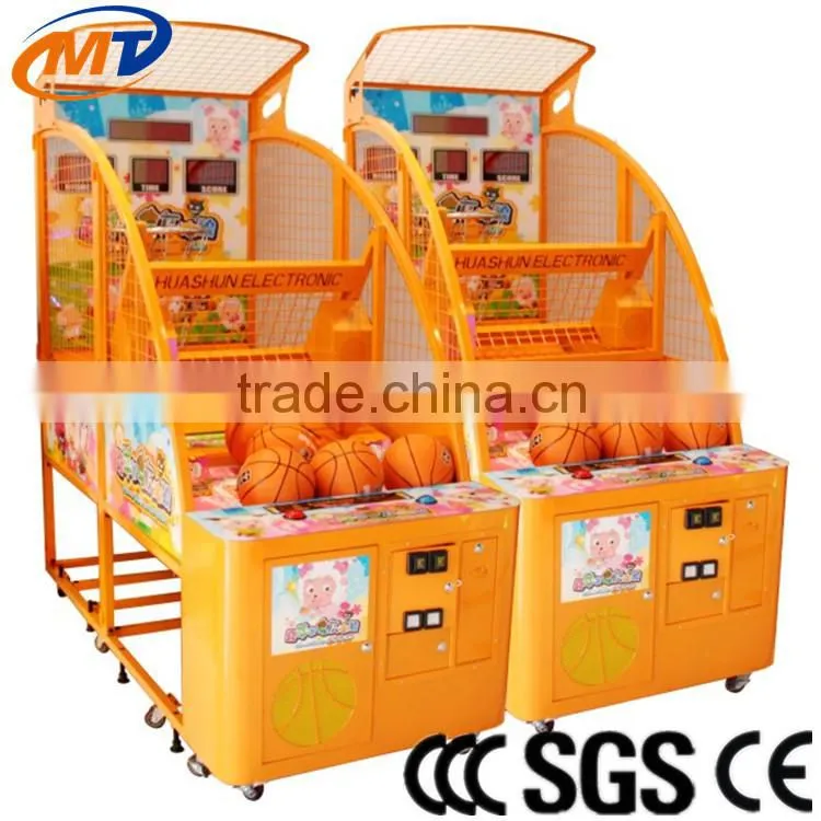 Kids street basketball arcade game machine token indoor games