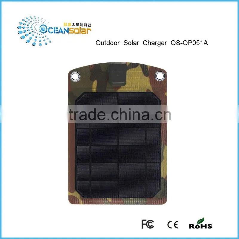 5W Solar power bank for iphone samsuang ipad laptop tablet, solar mobile charger charging for mobile phone