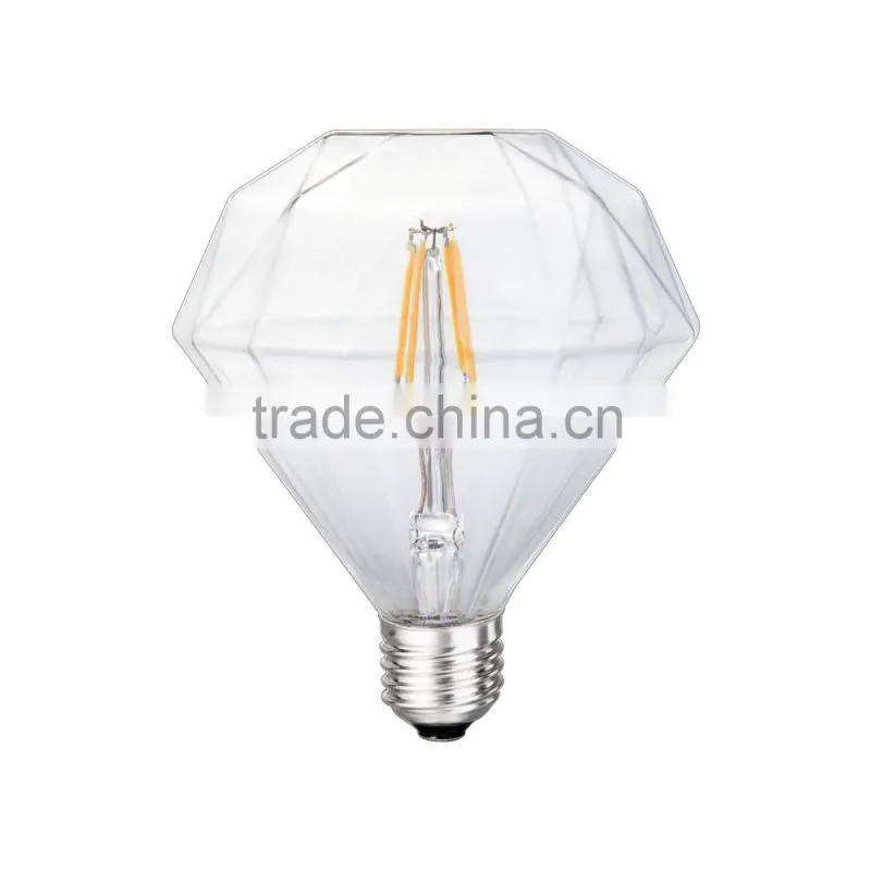 Customized newest filament LED bulb Diamond 4w decorative bulb