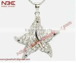 Hot sale animal design fashion costum 925 silver jewelry pendant, owl design silver cz pendant, wholesale silver925 jewelry