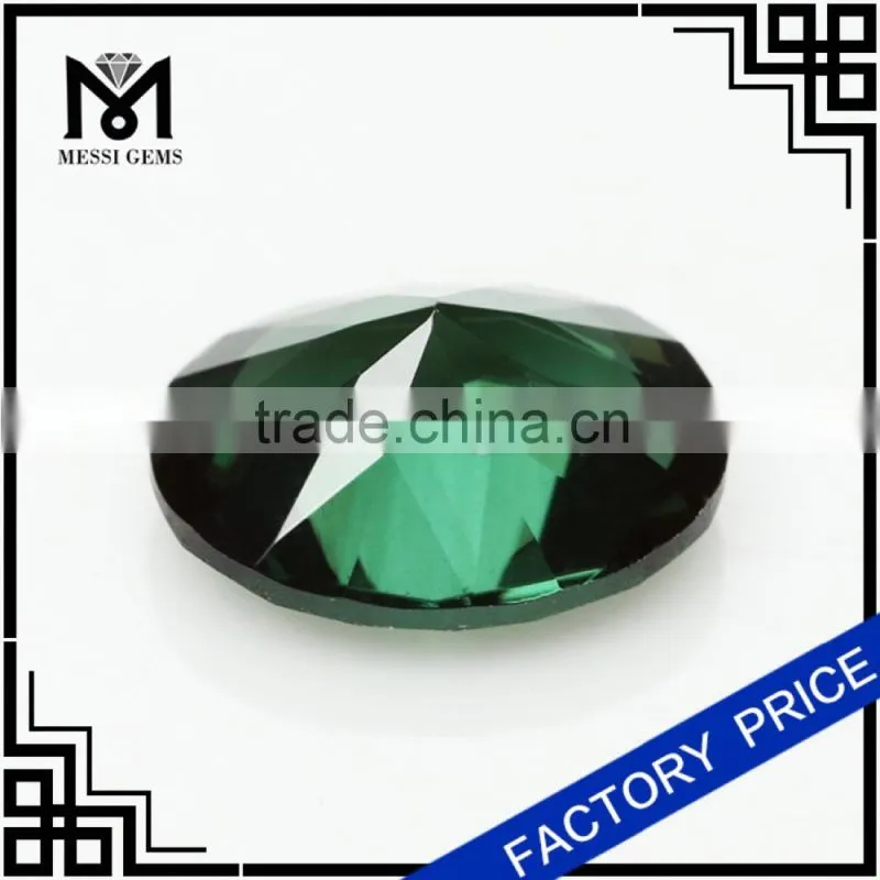 big size oval green nano gemstone fashion jewelry making