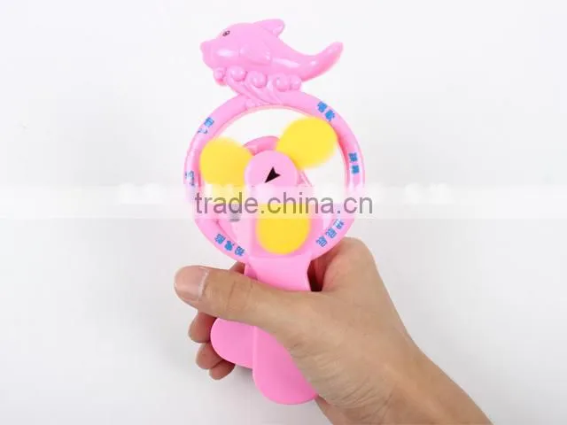 Hot summer turntable games promational small wind up fans toy for children