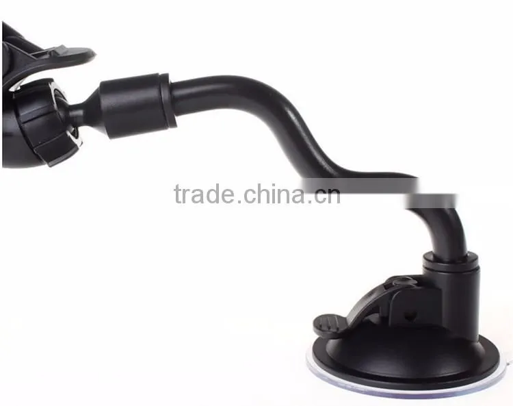 Hight Quality Car Mount Holder 360 Rotation Windshield Bracket for GPS Mobile Phone long double car holder Wholesale