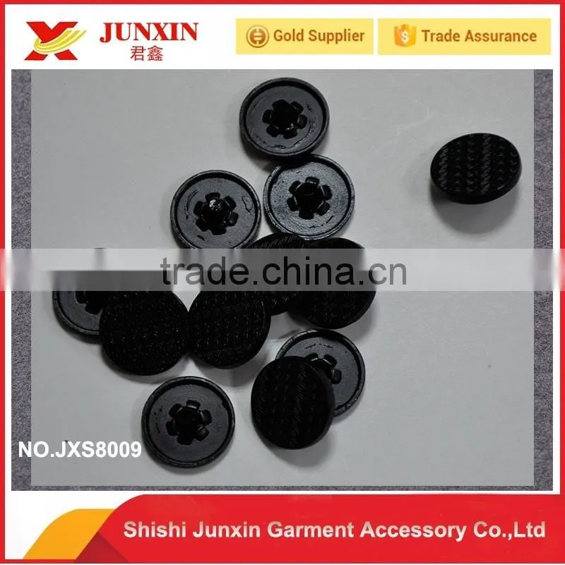 custom black plastic coat button