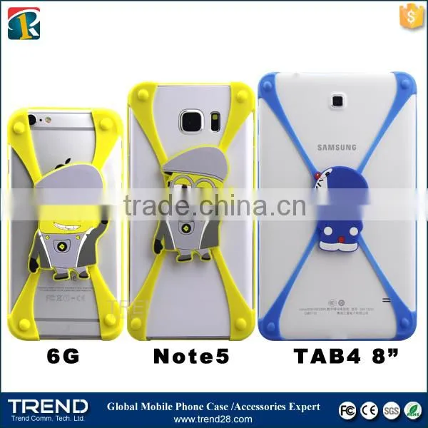 best selling christmas gifts 2016 stand 3d universal silicone bumper case fit for 1~7 inches