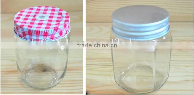 250ml beverage bottle with metal lug cap glass water bottle