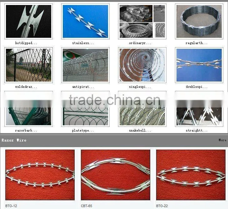 PVC Coated plate Razor Barbed Wire( Manufacturer)
