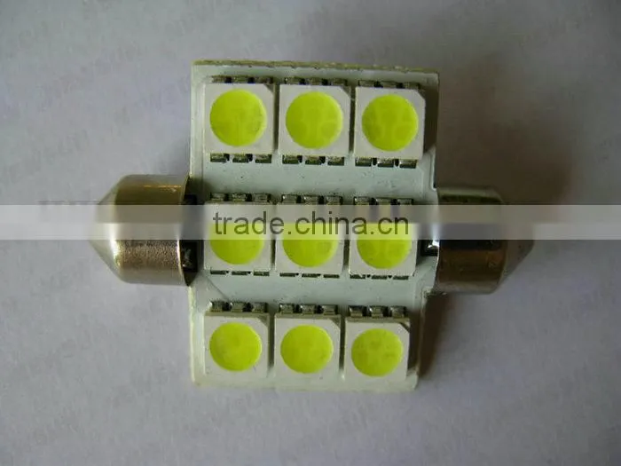 180LM High lumen no flash stable interior lights for all cars 9SMD 5050 36mm car festoon light replacement kit led dome light