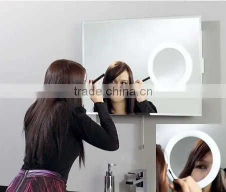 Useful lighting girls magnifying cosmetic mirror