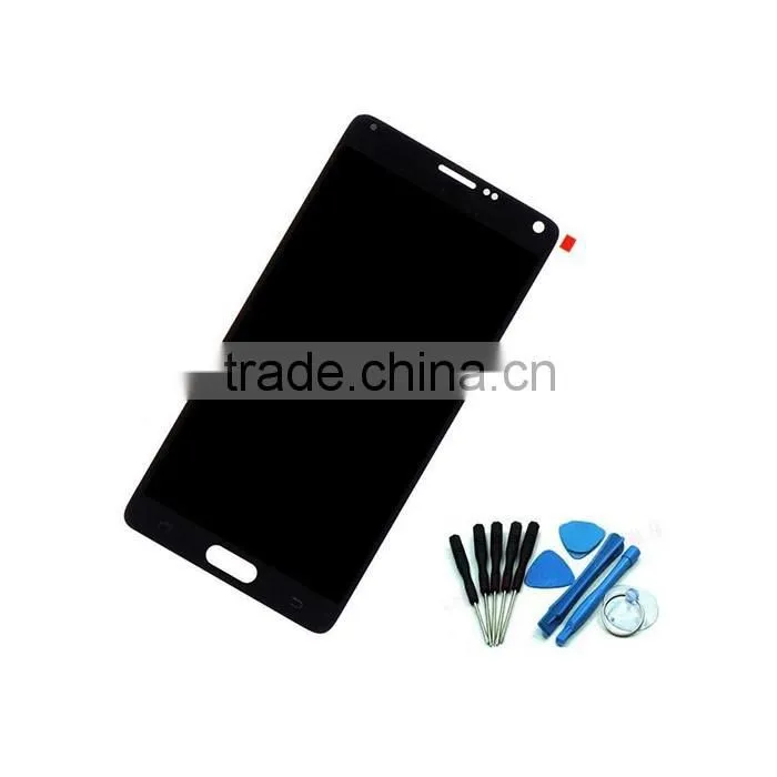 100% Warranty Mobile phone touch screen digitizer LCD for Galaxy Note 4 N9100 lcd