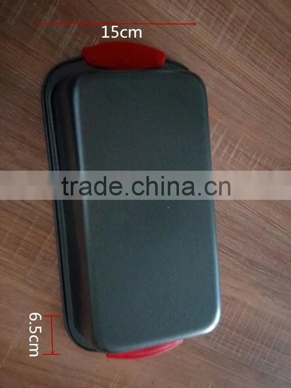 Carbon Steel bread pan Ceramic coated Loaf Pan With Silicone Handle