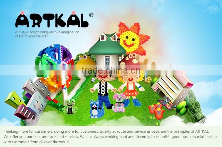 ARTKAL fuse beads diy intelligent toy small heart shape pegboard for 2.6mm fuse beads