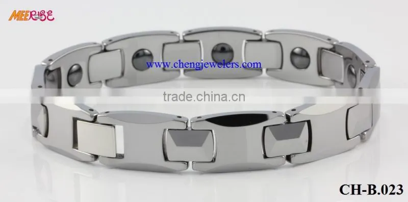 High Quality Hot Fashion 18k Gold Tungsten Bracelets /Gold Magnetic Bracelets