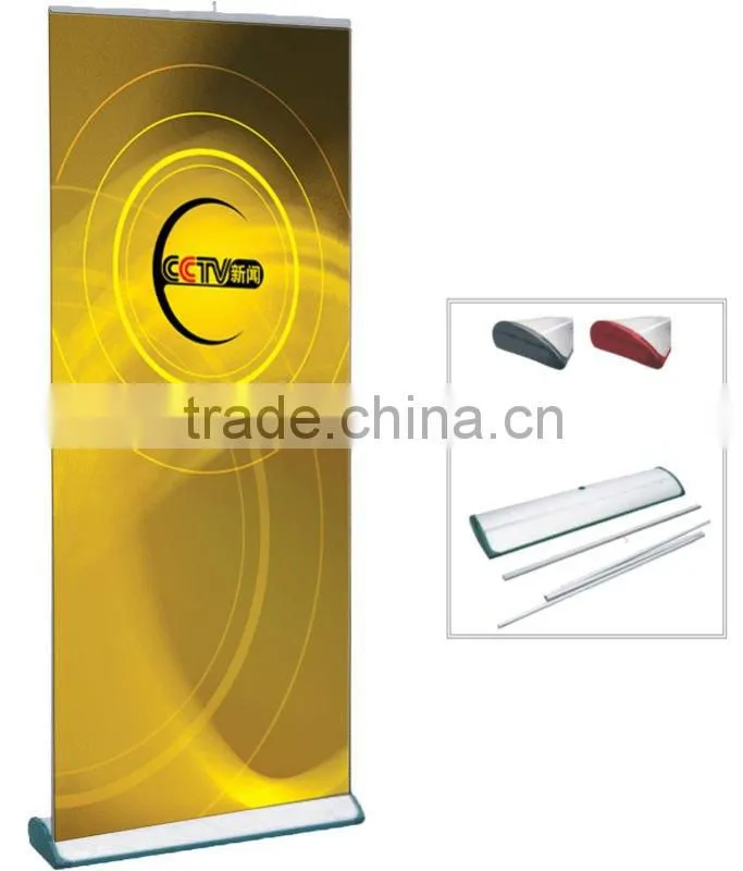 Rolling banner stand