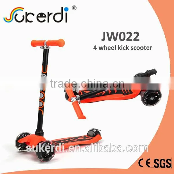 120/80mm 3 wheel plug in aluminum T bar kick kick mini pocket bike scooter