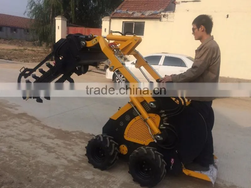 mini skid steer loader/mini attachment trencher/mini skid loader trencher