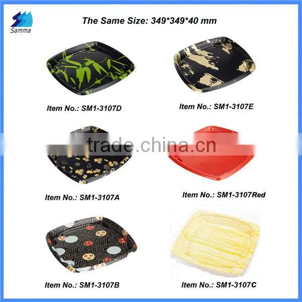 SM1-2102White 5 Compartment Box Disposable Plastic Tray With Dividers