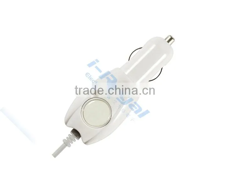 Factory direct sale micro usb Car Charger with Cable for iPhone iPad