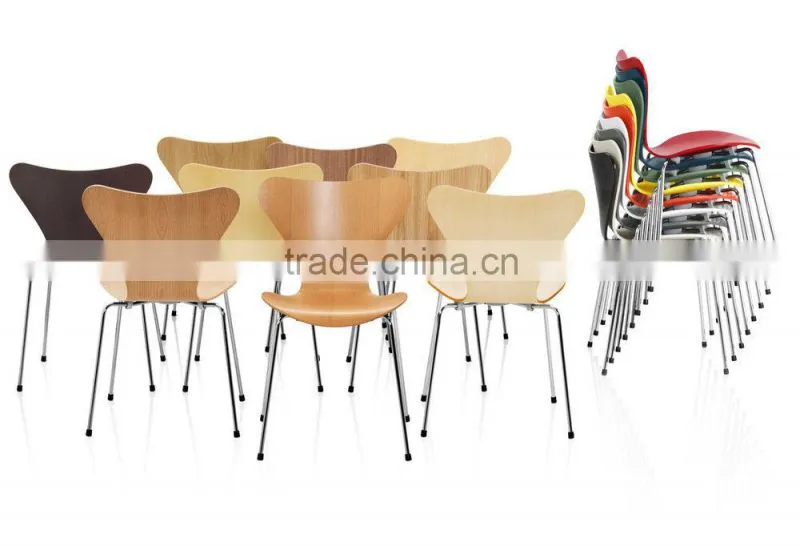 Arne Jacobsen design chair,metal chair,stacking chair, plywood chair, dining chairs