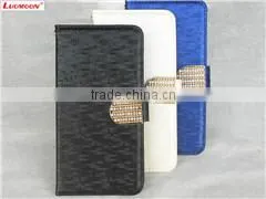 Two mobile phone PU cell phone case for android 5 inch leather case