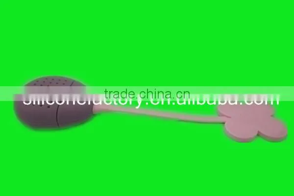 hot sell strawberry design silicone tea infuser