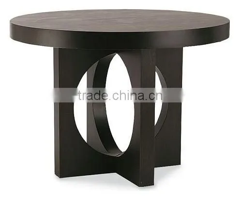 Custom made modern classic furniture cherry wooden round table top coffee dining table