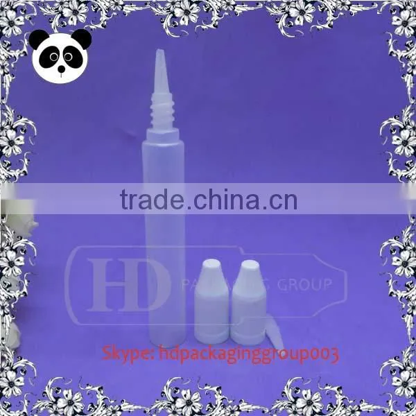 Hot sale pe eliquids bottles empty plastic bottle childproof cap label shrink wrap pen bottle