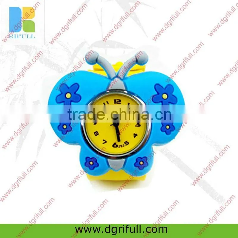 Piquant cat style silicon slap watch
