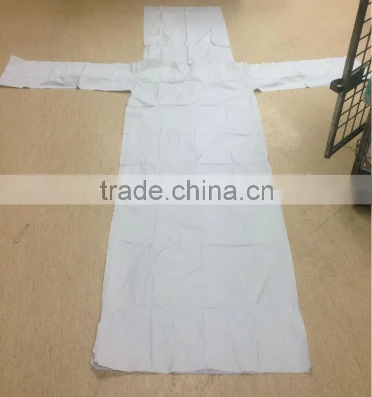 white Pvc U zipper dead body bag for carrying corpse