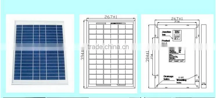 2015 Hot Sale in China Poly Solar Cells with 25 Years Warranty 20W