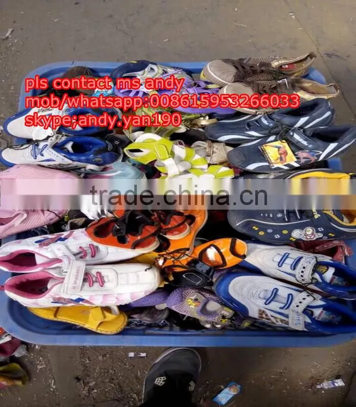 cream used clothing bale/second hand shoes for men and sport shoes
